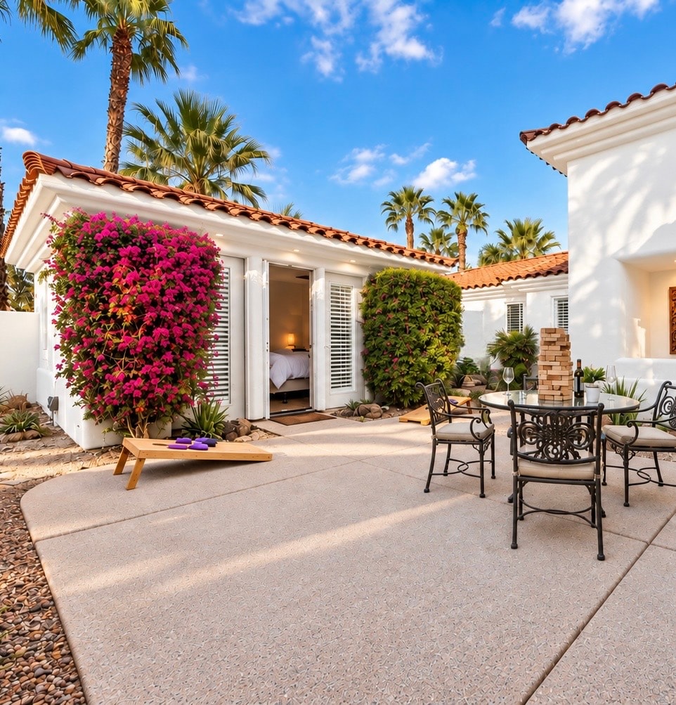 Solmirage villa interior — warm light, elegant living space