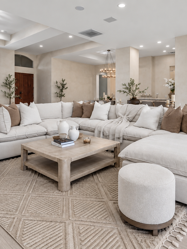 Elegant interior living spaces at Solmirage